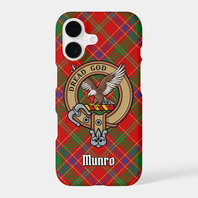 Clan Munro Crest over Tartan (Back)