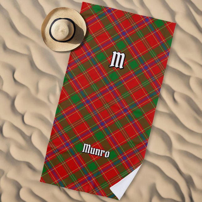 Clan Munro Tartan Beach Towel (Creator Uploaded)