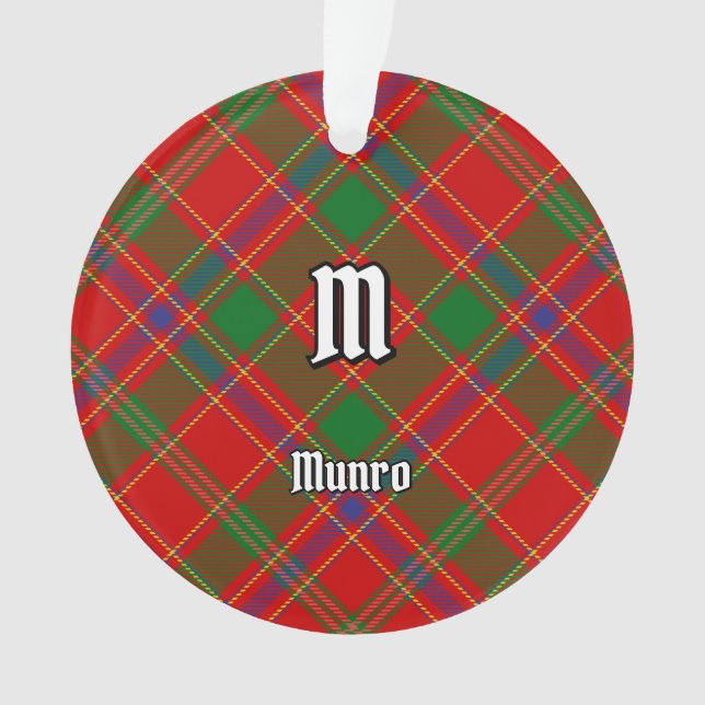 Clan Munro Tartan Ornament (Front)