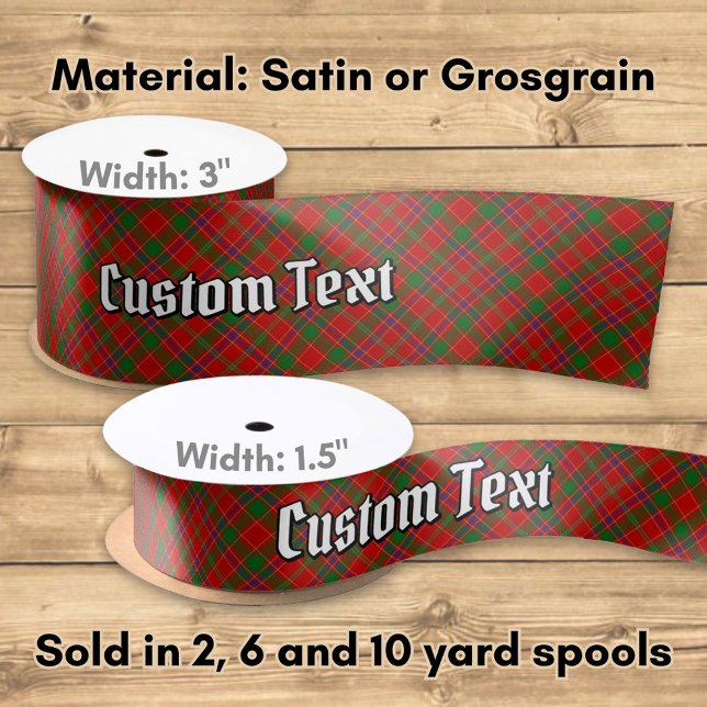 Clan Munro Tartan Satin Ribbon (Creator Uploaded)