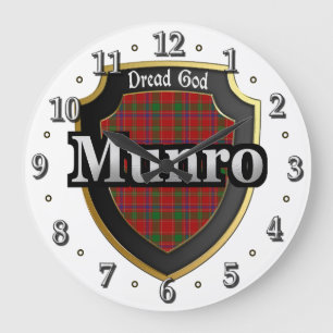Clan Munro Tartan Scottish Dream Clock