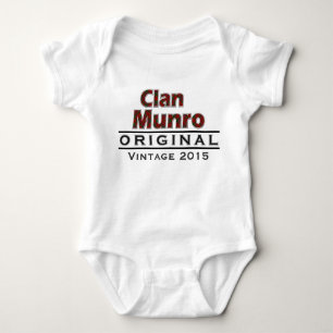 Clan Munro Vintage Customise Your Birthyear Baby Bodysuit
