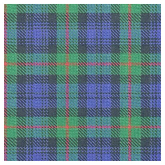 Clan Murray Scottish Tartan Plaid Fabric 2 (Close Up)