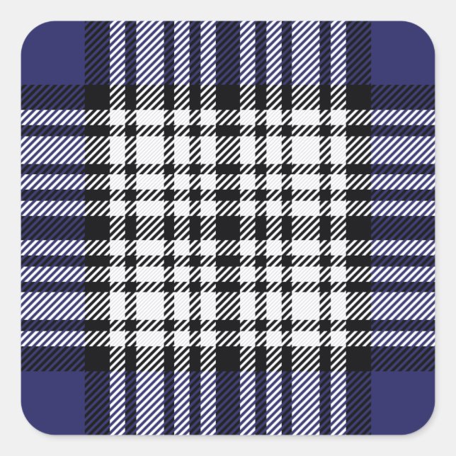 Clan Napier Tartan Square Sticker (Front)