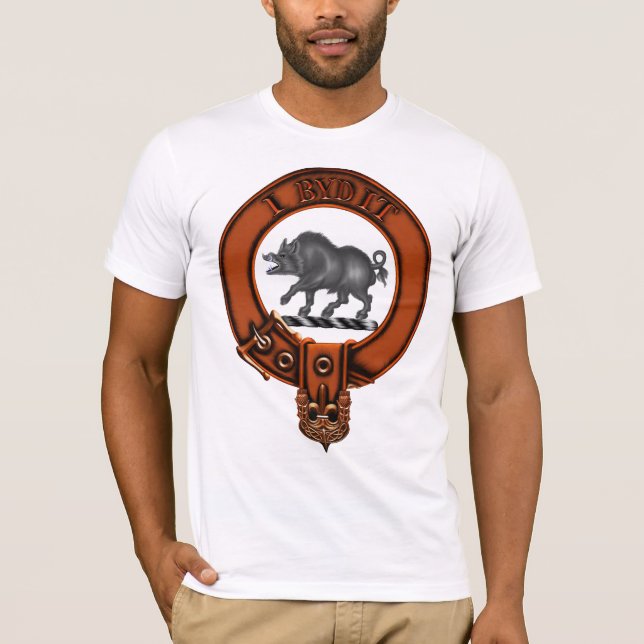 Clan Nesbitt Family Crest and Targe T-Shirt (Front)
