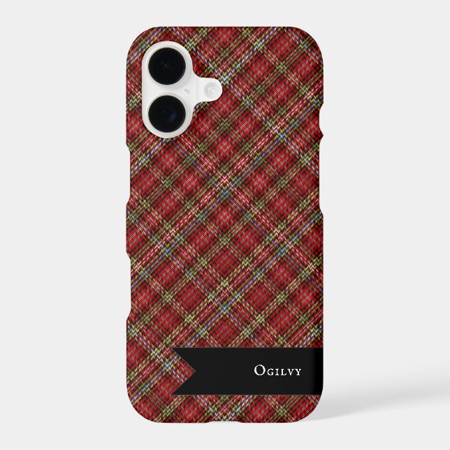 Clan Ogilvy Tartan Plaid Pattern (Back)