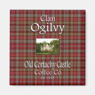Clan Ogilvy's Old Cortachy Castle Coffee Co. Magnet