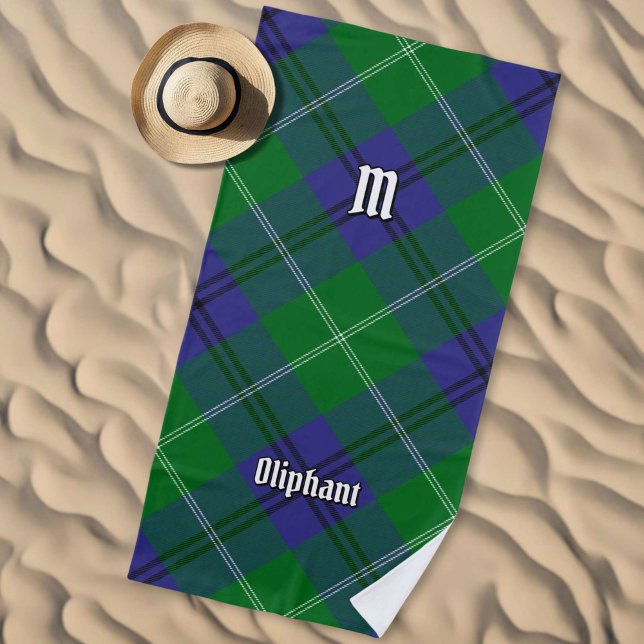 Clan Oliphant Tartan Beach Towel (Creator Uploaded)
