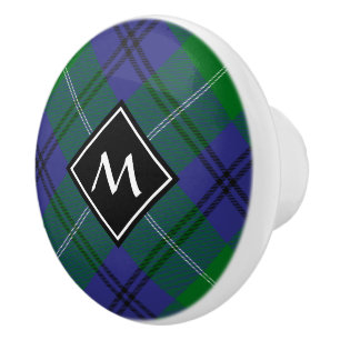 Clan Oliphant Tartan Ceramic Knob