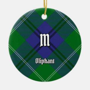 Clan Oliphant Tartan Ceramic Ornament