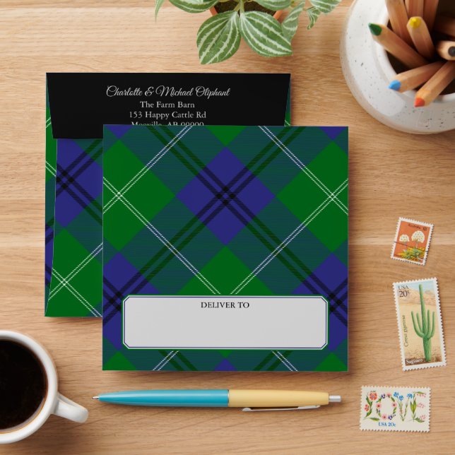 Clan Oliphant Tartan Envelope (Desk)