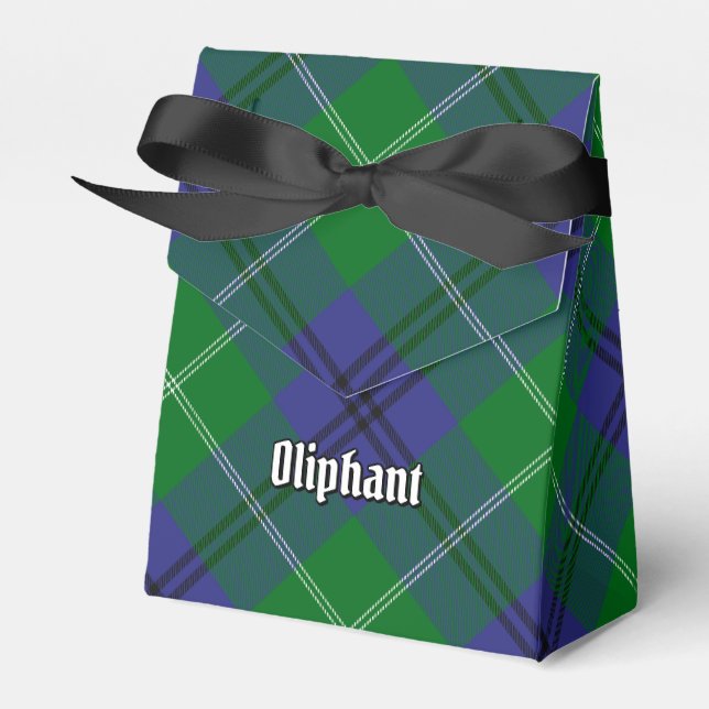 Clan Oliphant Tartan Favour Box (Front Side)