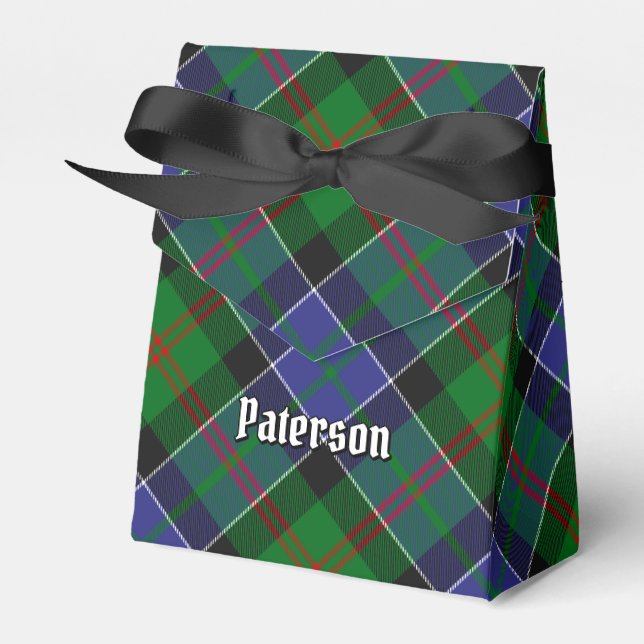 Clan Paterson Tartan Favour Box (Front Side)