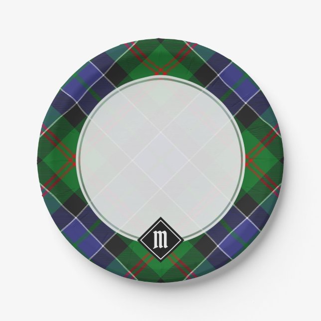 Clan Paterson Tartan Paper Plate (Front)