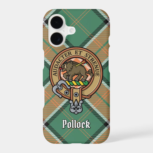 Clan Pollock Crest Case-Mate iPhone Case (Back)