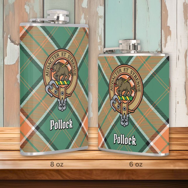 Clan Pollock Crest Flask (Creator Uploaded)