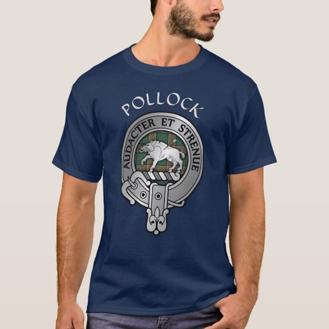 Clan Pollock Crest T-Shirt (Front)