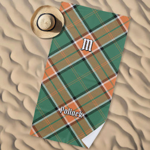 Clan Pollock Tartan Beach Towel