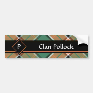 Clan Pollock Tartan Bumper Sticker