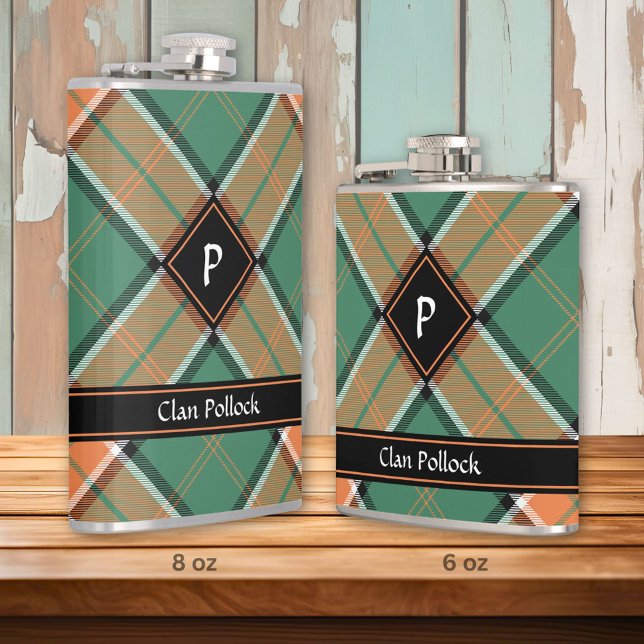 Clan Pollock Tartan Flask (Creator Uploaded)