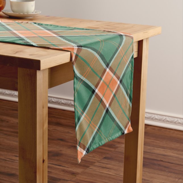 Clan Pollock Tartan Long Table Runner (In Situ)