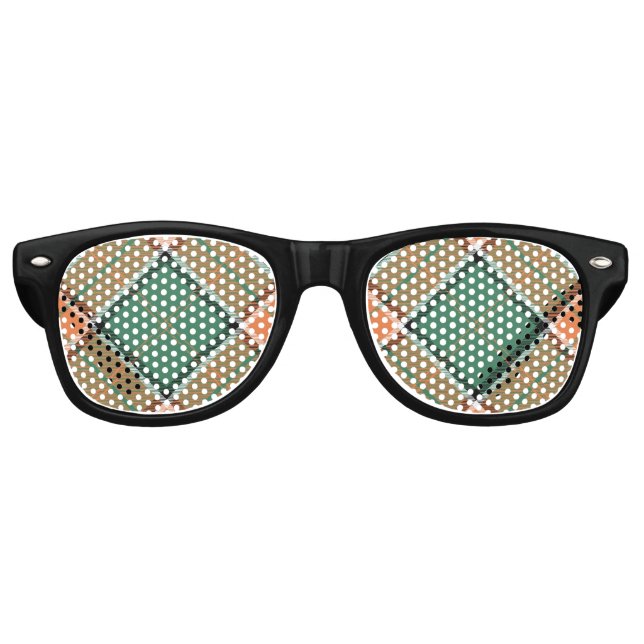 Clan Pollock Tartan Retro Sunglasses (Front)