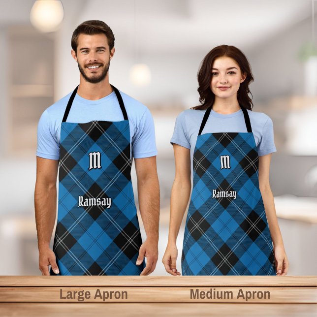 Clan Ramsay Blue Hunting Tartan Apron (Creator Uploaded)