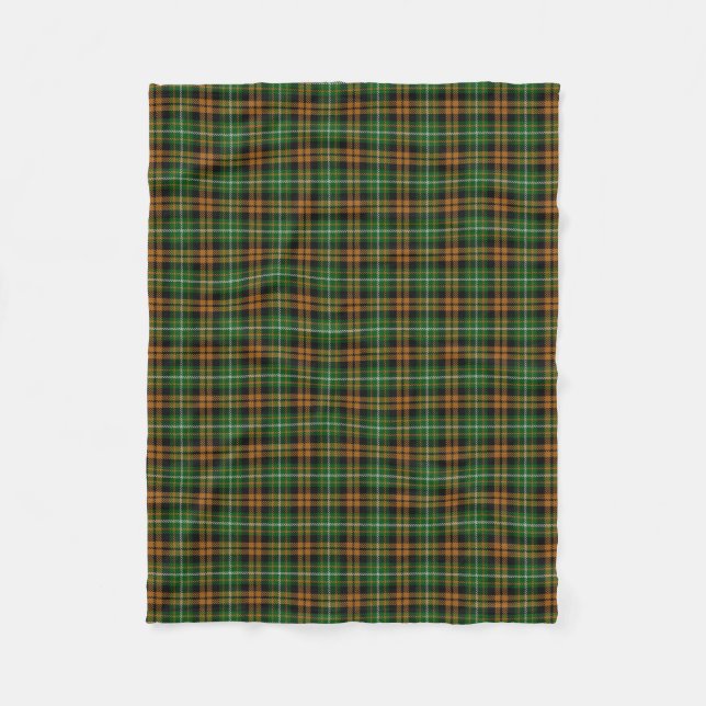 Clan Ramsay Ramsey Orange Hunting Tartan Fleece Blanket (Front)
