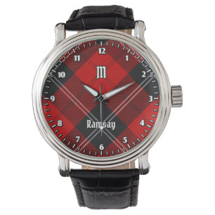 Clan Ramsay Red Tartan Watch