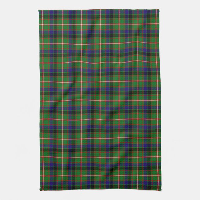 Clan Reid Tartan Tea Towel (Vertical)