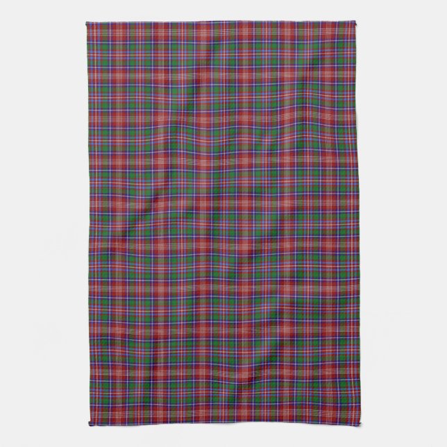 Clan Ritchie Tartan Tea Towel (Vertical)