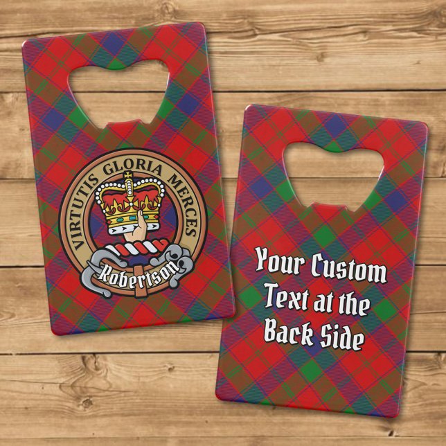 Clan Robertson Crest over Tartan (Creator Uploaded)