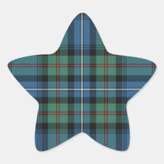 Clan Robertson Plaid Star Sticker