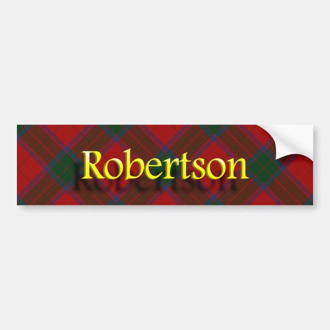 Clan Robertson Scottish Bumper Sticker (Front)
