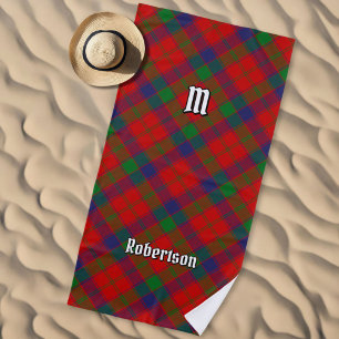 Clan Robertson Tartan Beach Towel