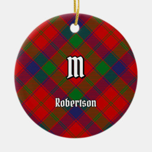 Clan Robertson Tartan Ceramic Ornament