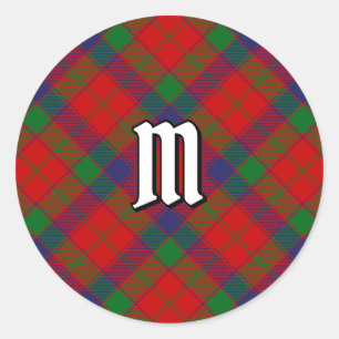 Clan Robertson Tartan Classic Round Sticker