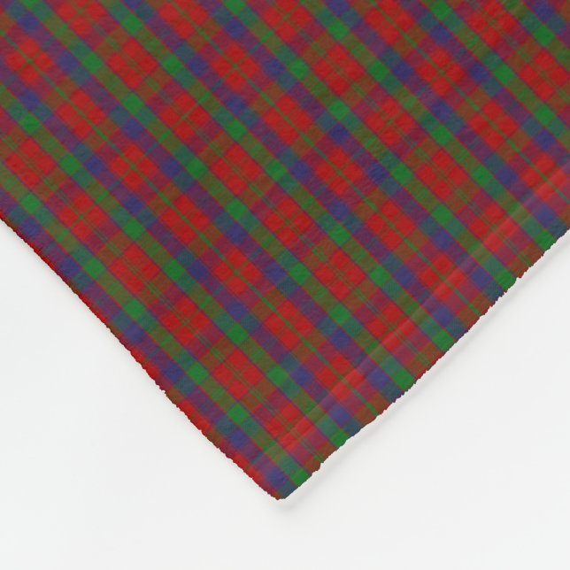 Clan Robertson Tartan Fleece Blanket (Corner)