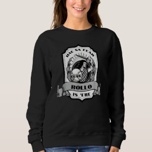 Clan Rollo Swordsman Scottish Badge Highland Games Sweatshirt