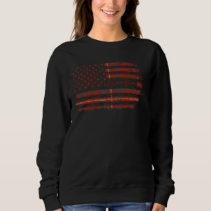 Clan Rose Scottish tartan US flag kilt Scotland Sweatshirt
