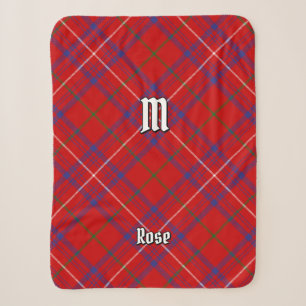 Clan Rose Tartan Sherpa Blanket