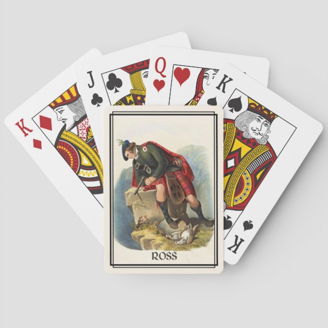 Clan Ross Classic Scotland Bicycle Deck Playing Cards (Back)