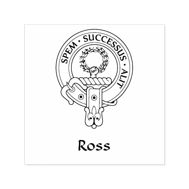 Clan Ross [Edit] Crest  Self-inking Stamp (Design)