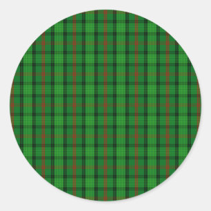 Clan Ross Tartan Classic Round Sticker