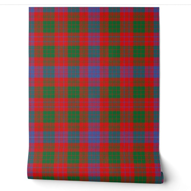 Clan Ross Tartan Wallpaper (Unrolling)