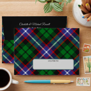 Clan Russell Tartan Envelope