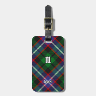 Clan Russell Tartan Luggage Tag