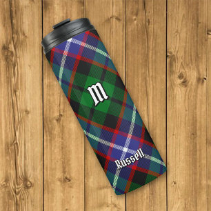 Clan Russell Tartan Thermal Tumbler
