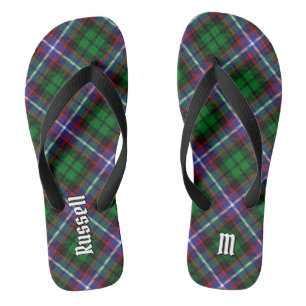 Clan Russell Tartan Thongs