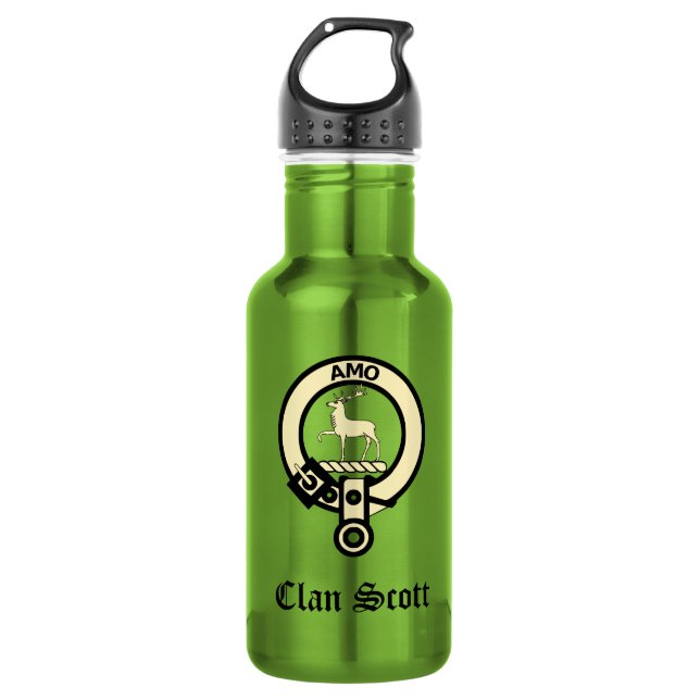 Clan Scott Crest Badge 532 Ml Water Bottle (Front)